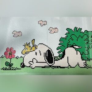 Snoopy & Woodstock Diamond Art • Handmade • Ready to Frame • 13.8” x 8.7”